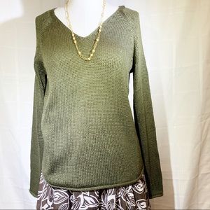 FINAL SALE   H & M Loose Fit Sweater Olive Green